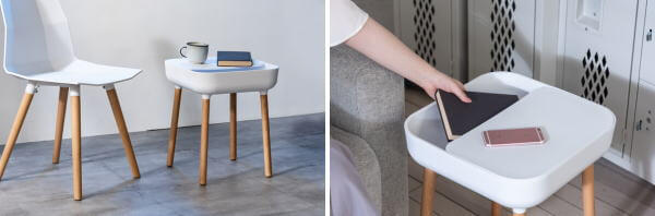 ポップなカラーと丸みを帯びたデザインがかわいい　北欧・モダン風なサイドテーブル
