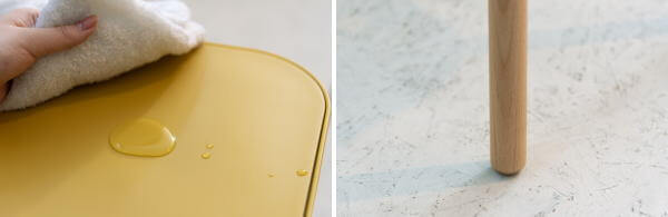 ポップなカラーと丸みを帯びたデザインがかわいい　北欧・モダン風なサイドテーブル